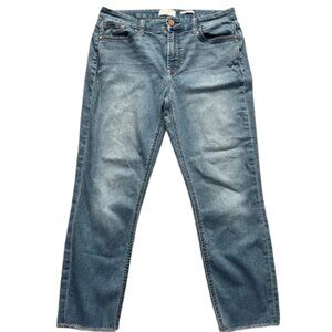 7 For All Mankind JEN 7 Women’s Cropped Skinny Jeans Blue Stretchy Denim Size 10